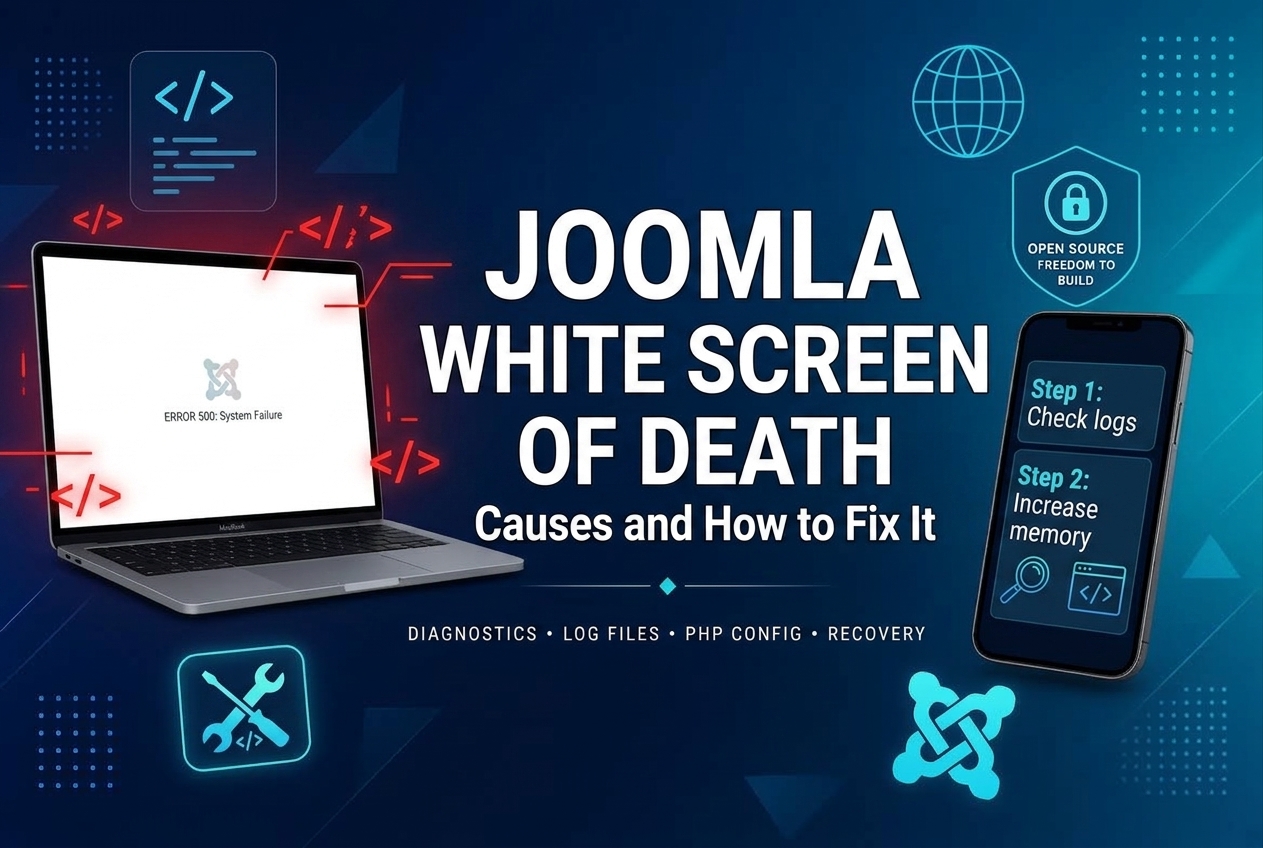 Joomla White Screen of Death: Causes and How to Fix It